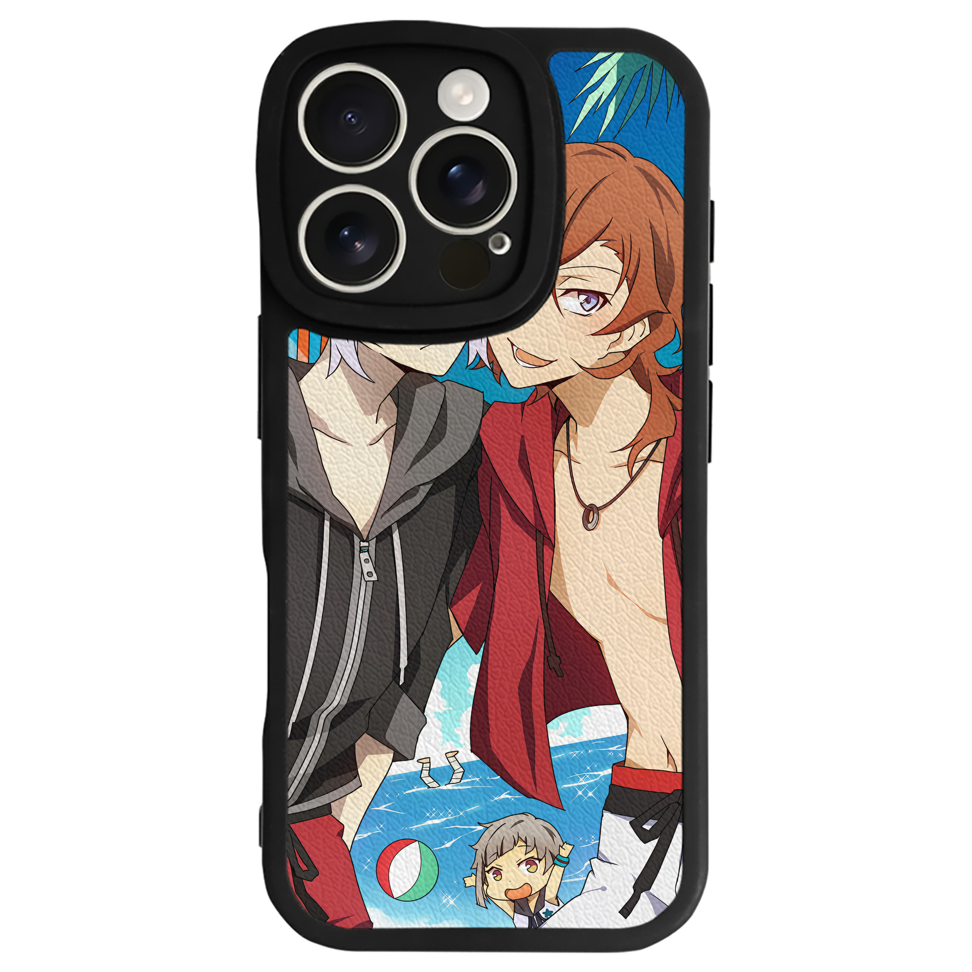 （画像用） 文豪ストレイドッグス Bungo Stray Dogs 【iPhone 16シリーズ対応】シリコンスマホケース（レザー調） 材質：シリコン